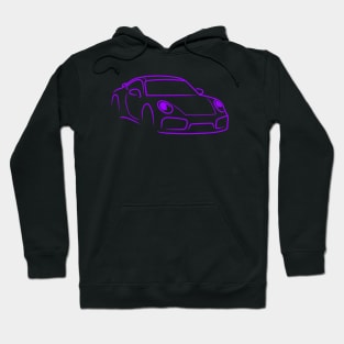 911 car sport racing race ungu Hoodie